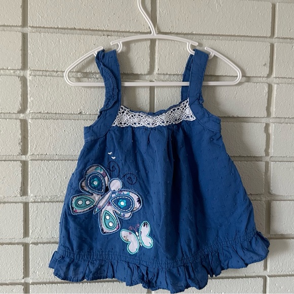 Vintage butterfly crew cut dress - Picture 5 of 7